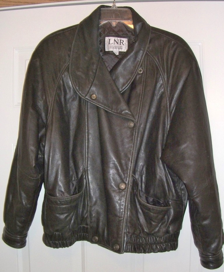Leather LNR Jacket Fully Lined, Vintage, Men's Clothing, Coat, Outerwear